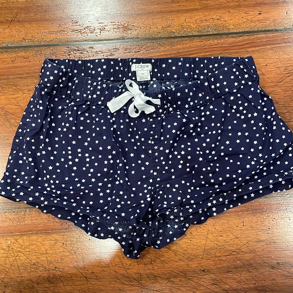 J.CREW | cotton poplin pajama shorts | xs